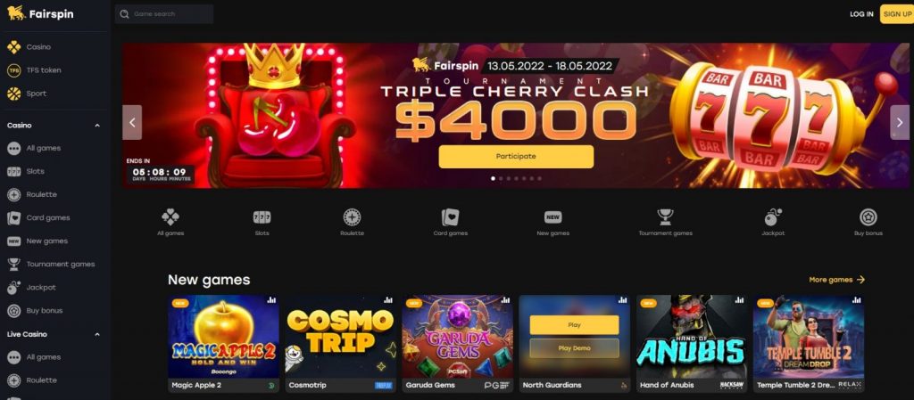 Fairspin Casino.