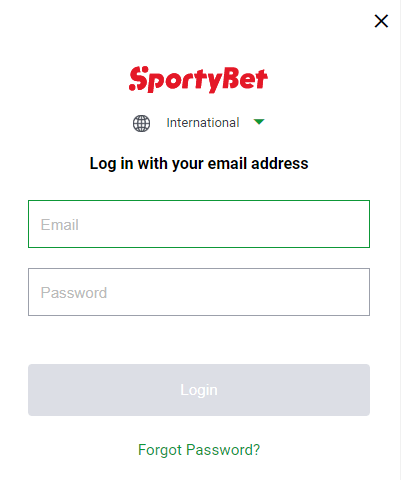 Aviator Sportybet login.